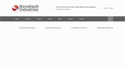 Desktop Screenshot of novatech-groupe.com