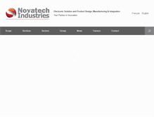 Tablet Screenshot of novatech-groupe.com